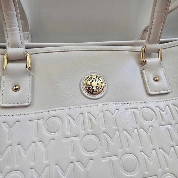 Tommy Hilfiger Women's White Tote Logo Shoulder Bag One‎ Size NEW *Please Read - Picture 2 of 16